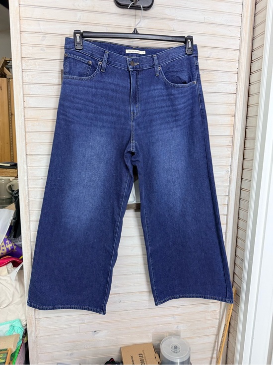 Levi's Denim - Levi's Middy Wide Leg Ankle Jeans in Deep Blue Women’s 14 NWOT